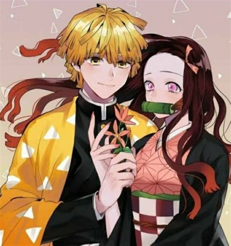 Zenitsu E Nezuko Kawaii Anime Anime Beautiful Couple