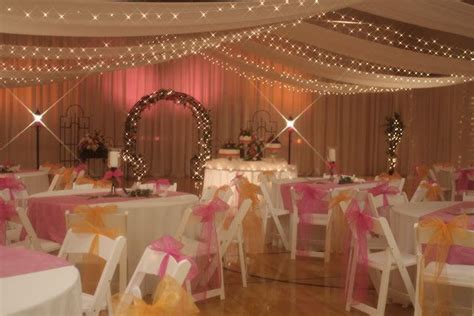 The Picture Below Is A Decorated Gym Lds Weddings Reception Wedding
