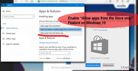 How To Enable Allow Apps From The Store Only Feature On Windows 10