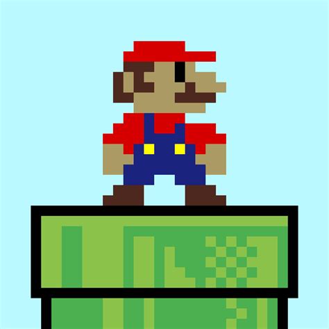 8 Bit Pixel Art Mario