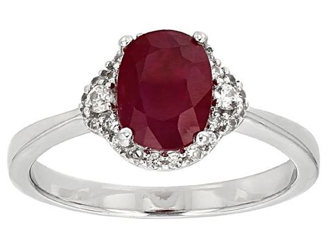 Red Ruby Sterling Silver Ring 194ctw Doh152 Sterling Silver Rings