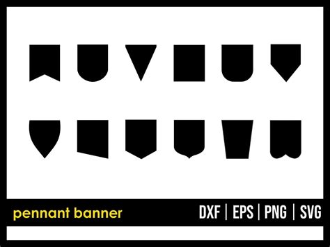 Free Pennant Banner Svg Cut Files