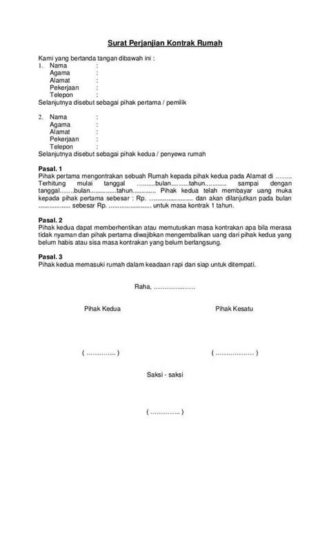 Contoh Surat Perjanjian Hutang Di Malaysia