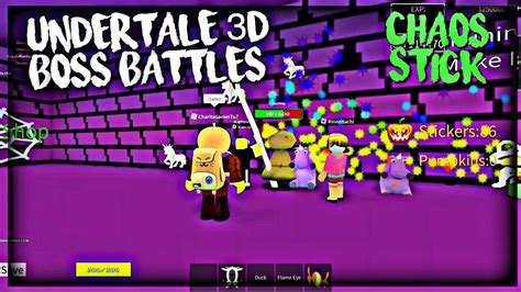 In this video i showed how to dodge toriel in the game undertale 3d boss battles. Roblox Undertale 3D Boss Battles: Chaos Stick - YouTube