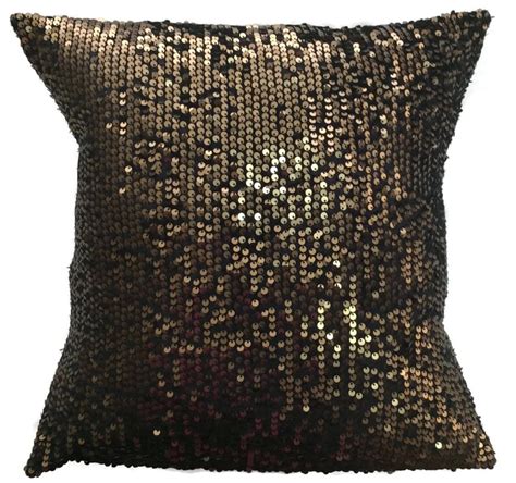Gold Sequin Pillow Cover Gold Sequin Throw Pillow Gold Etsy