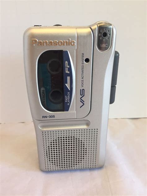 Panasonic Rn305 Microcassette Recorder W Voice Activation System