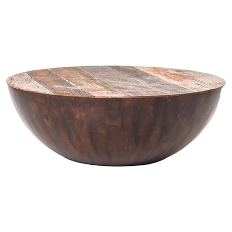In contrast, it is supported by matching all wood spindles with black metal accents. Rod Rustic Pieced Wood Half Moon Round Coffee Table ...