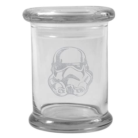 storm trooper stash jar 8 oz glass nug herb cbd container etsy