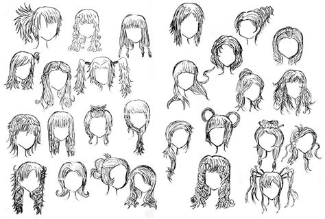 Weird Hairstyles By Dna Lily On Deviantart Manga Hair