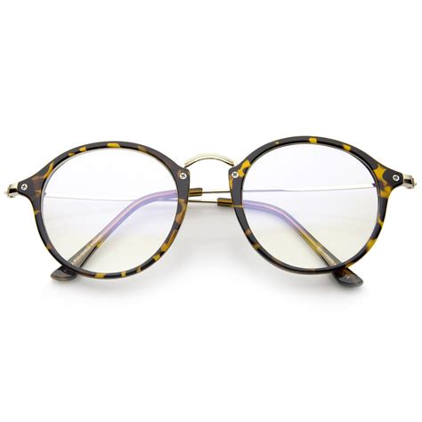 indie hipster round clear lens dapper glasses zerouv