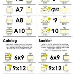 Envelope Size Chart Infographic Provided As A Quick Reference Guide For Finding Envelope Sizes