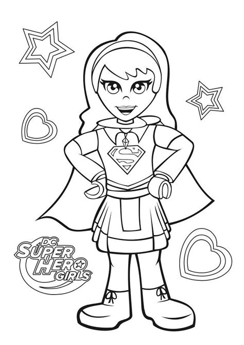 Supergirl Coloring Page Free Printable Coloring Pages