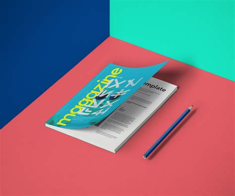 Grab the free mockup and give a classy outlook to your magazine designs. Compact A5 Magazine Mockup - Free Download