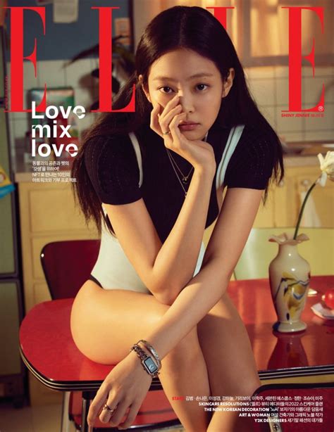 Jennie Blackpink Pose En Couverture De Elle Korea K Gen