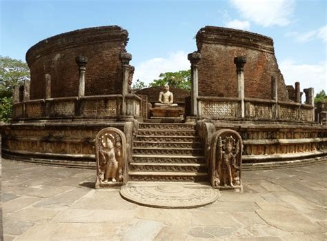 Beautiful Ancient City Of Polonnaruwa With Hundred Of Tombs Temples