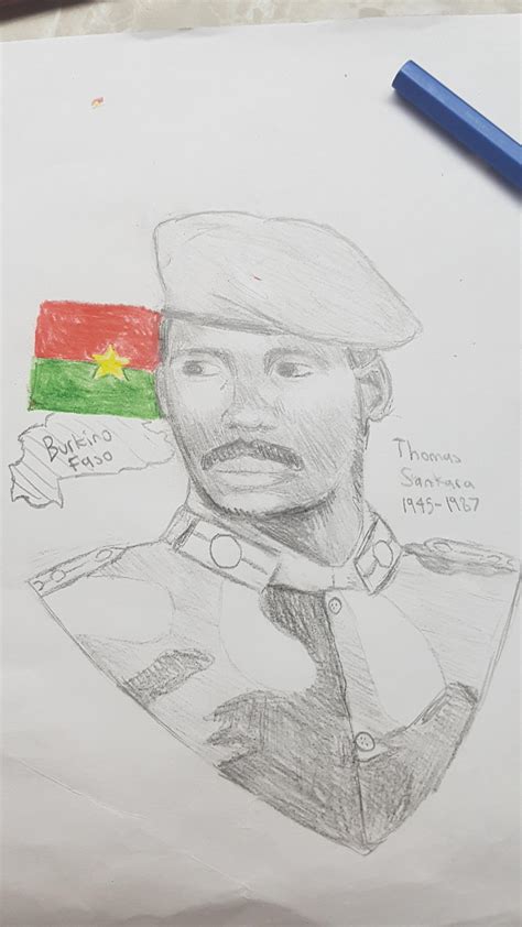 Sketch Of Thomas Sankara Rdrawing