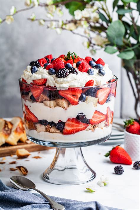 quick and easy mixed berry trifle olive and mango