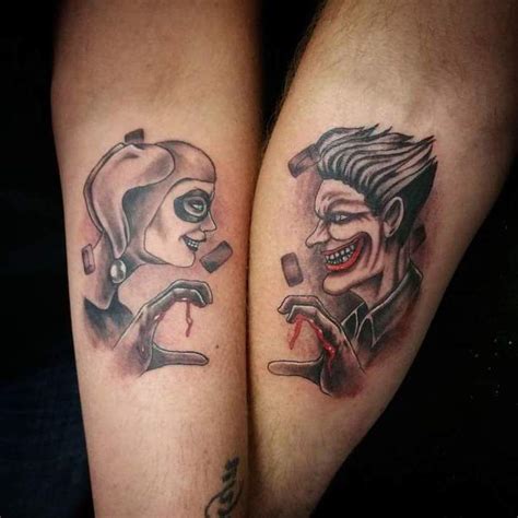 Harley Quinn And Joker Matching Couple Tattoos Ottawaorganicchurch