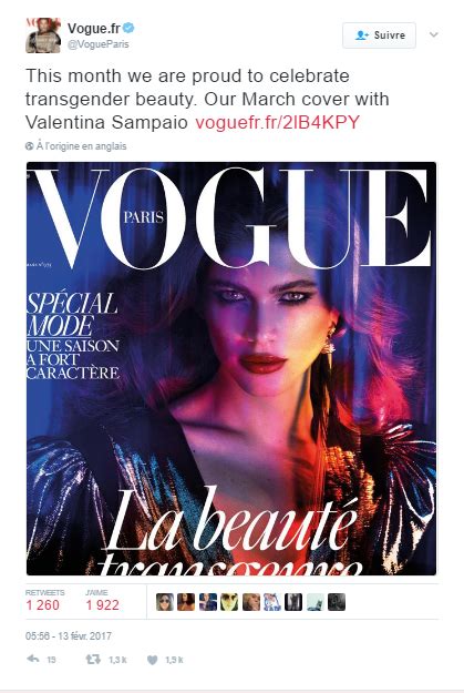 Cette Une De Vogue Représente Une Première En France