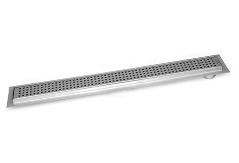 Less tile cutting, clean lines and high drainage capacity. Serene Linear Shower Drain Offset drain Traditional Square ...