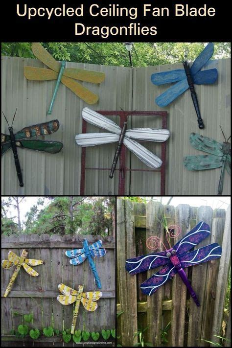 Upcycle Ceiling Fan Blades Into Giant Dragonflies The Owner Builder