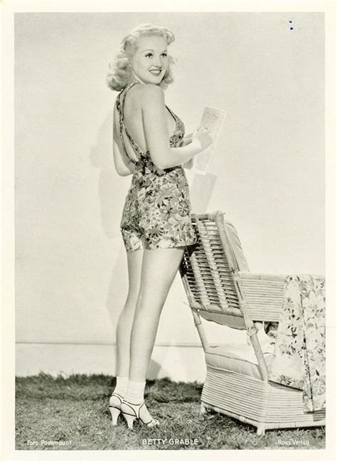 Betty Grable Vintage Hollywood Stars Celebrities Female Betty Grable