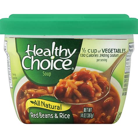 Healthy Choice Soup Red Beans And Rice All Natural Vegetable Foodtown