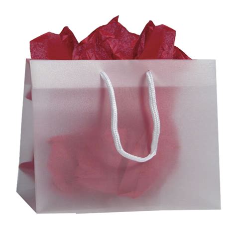 Wholesale Frosted Plastic Shopping Bags With Handles Keweenaw Bay