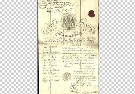 Descarga Gratis Documento De Los Estados Unidos 1800s Pasaporte Del