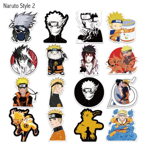 Pack Of 25 Or 50 Vinyl Naruto Stickers Die Cut Decal Set Etsy