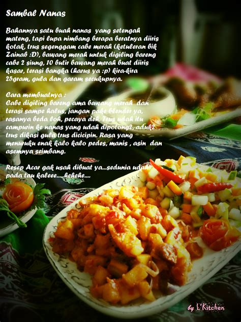 Resep nasi goreng nanas, inspirasi thailand yang bikin ketagihan. Acar dan Sambal Nanas di 2019 | Bawang dan Terasi