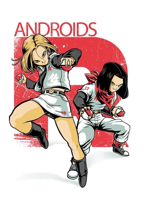 android 17 and android 18 meet pokemon son goku old anime anime manga krillin final fantasy