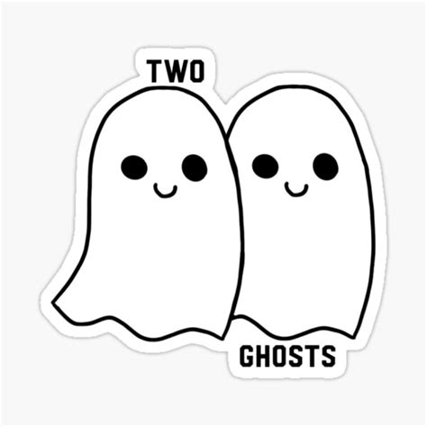Two Ghosts Stickers Redbubble