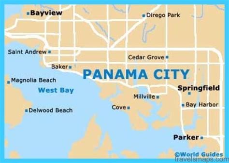 Map Of Panama City Travelsmapscom