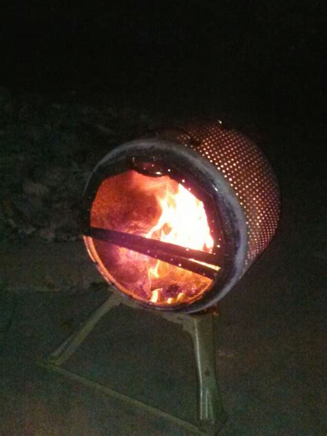 How to make a fire pit from a washing. A Different Fire Pit From a Washing Machine Drum: 5 Steps ...