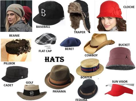 Different Types Of Hats Types Of Hats Different Types Of Hats