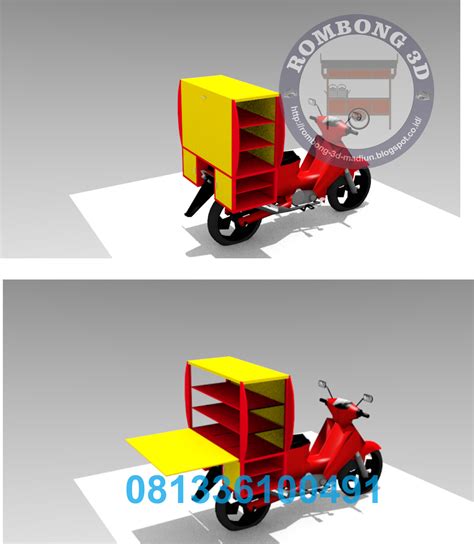 ROMBONG / GROBAK / GEROBAK 3D: GEROBAK MOTOR BAKERY / ROTI