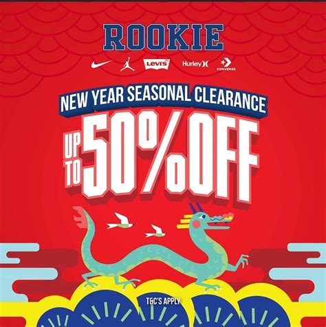 Rookie's New Year Seasonal Clearance: Snag Kids Fashion at up to 50%