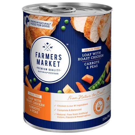 My dogs have been very lucky the past 2 weeks! Farmers Market | Roast Chicken, Carrots and Peas Wet dog food