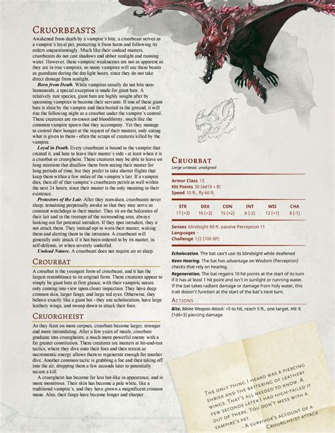 Dnd 5e Homebrew — Dark Arts Players Companion Monsters Part 1 By