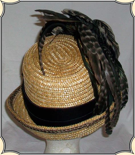 Ladies Hat 1880s Day Straw