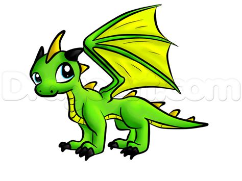 How to Draw a Baby Dragon, Step by Step, Dragons, Draw a ... How to draw a baby dragon in a egg (one option).