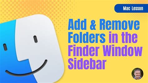 4 Ways To Edit Finder Window Sidebars On The Mac Youtube