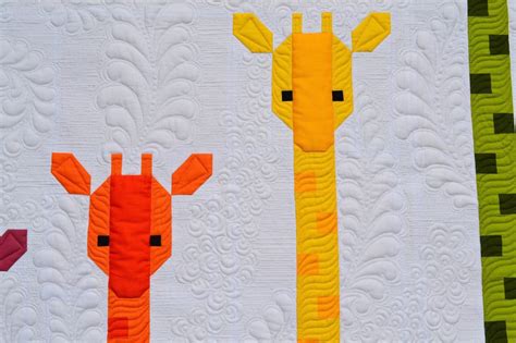 Giraffes In A Row Pdf Quilt Pattern Instant Download