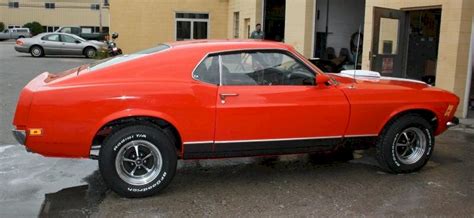 Calypso Coral Orange Red 1970 Mach 1 Ford Mustang Fastback
