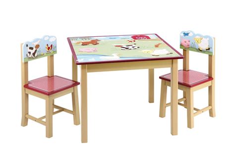 Check spelling or type a new query. Guidecraft Farm Friends Kids Table & 2 Chairs Set - Free ...