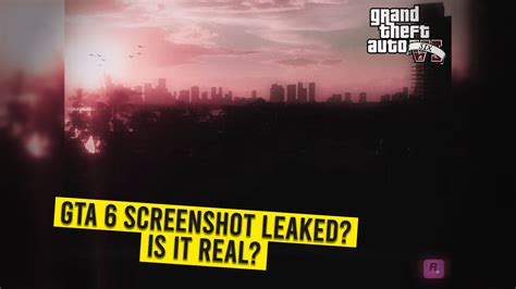 Gta 6 Screenshot Leaked Is It Real Animated Times