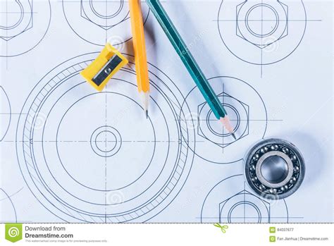 Detail Shot Of Architectural Blueprints Stock Image Image Of