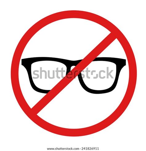 No Glasses Stock Vector Royalty Free 241826911