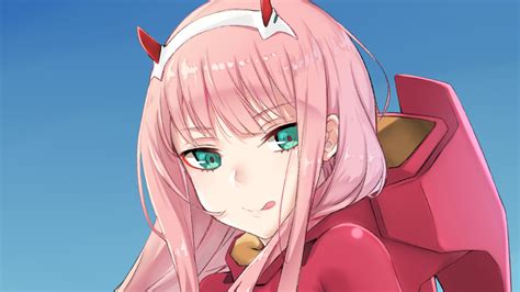 We would like to show you a description here but the site won't allow us. Darling In The FranXX Zero Two Hiro Zero Two With Dark Pink Dress And Green Eyes With Blue ...